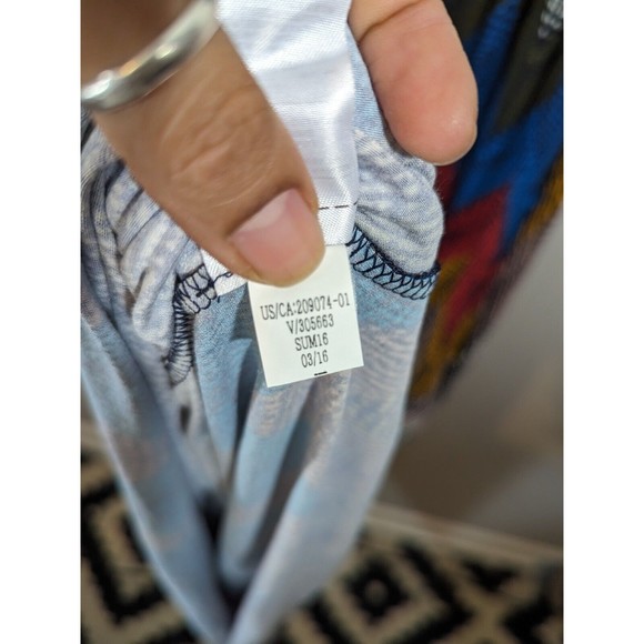 Banana Republic Chevron Sleeveless Maxi Dress Women Size M - Picture 8 of 8